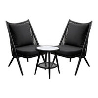 Set lounge Abril con sillas y mesa de centro