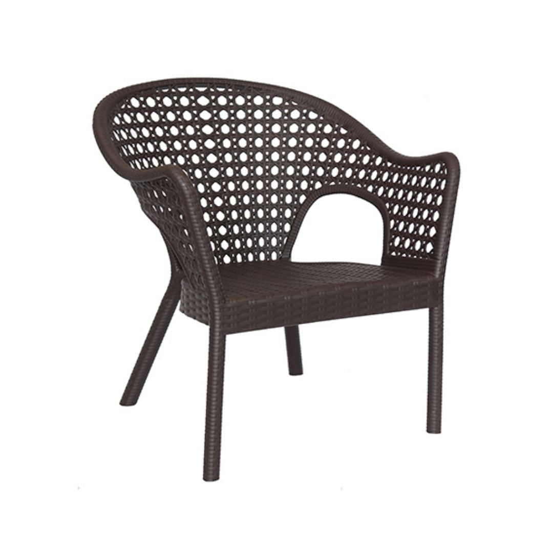 Iris sillón exterior con brazos tipo rattan