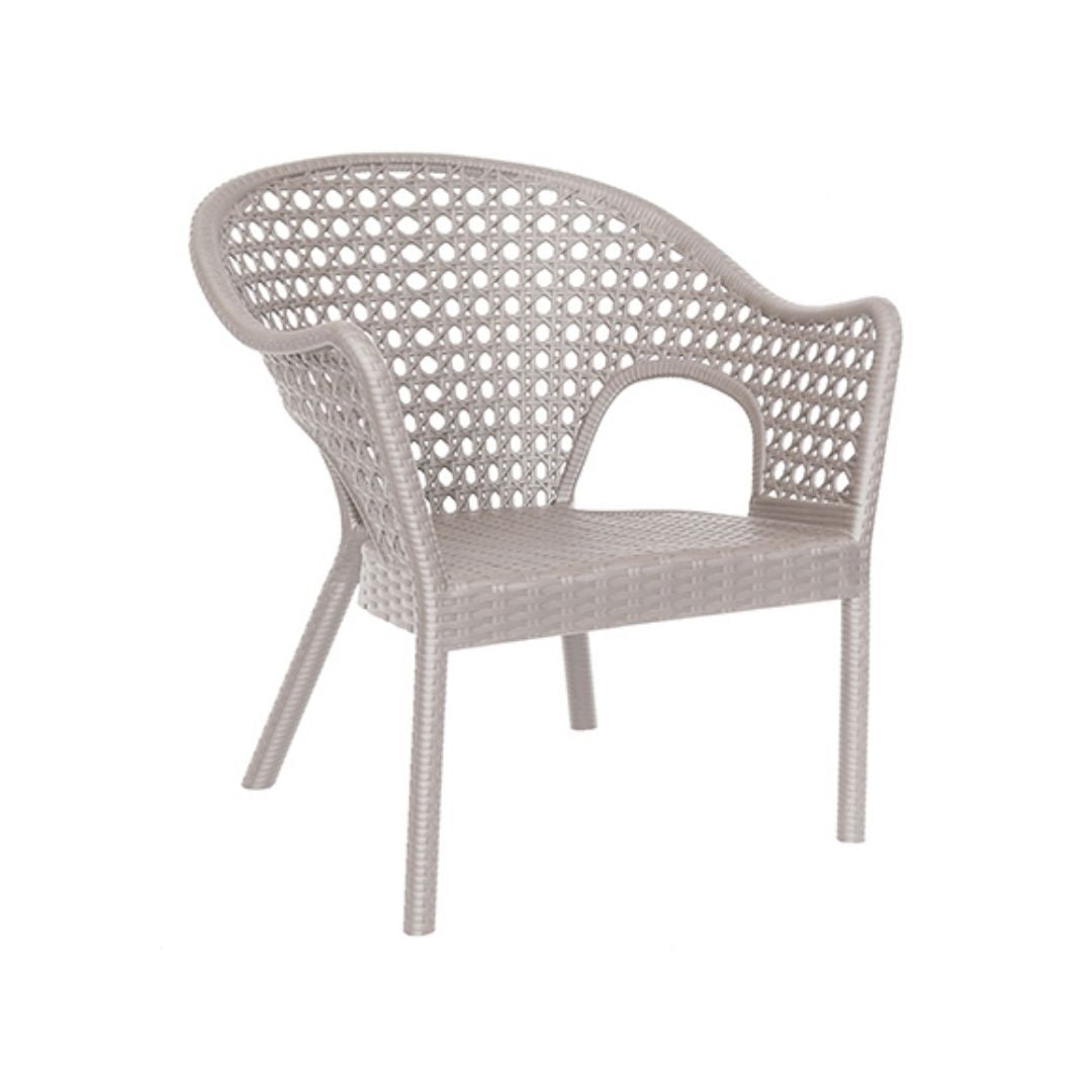 Iris sillón exterior con brazos tipo rattan