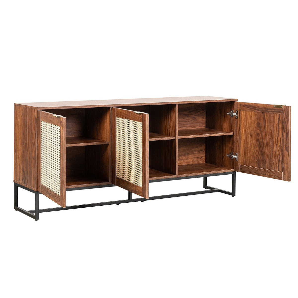 Credenza Akumal 160X40 Negro Rattan