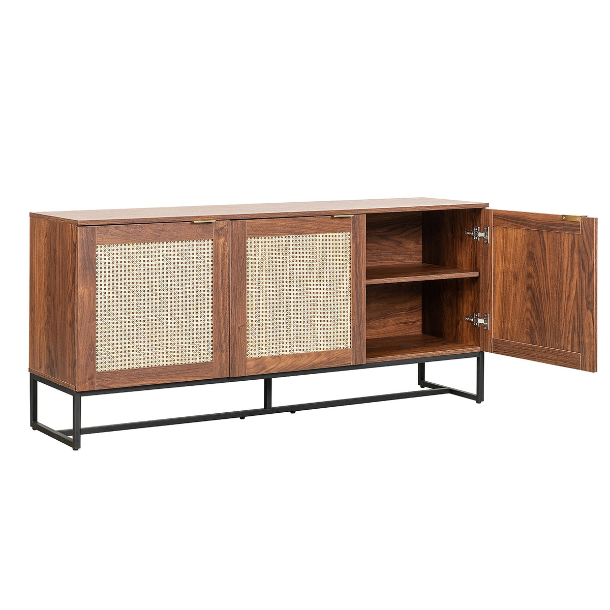 Credenza Akumal 160X40 Negro Rattan