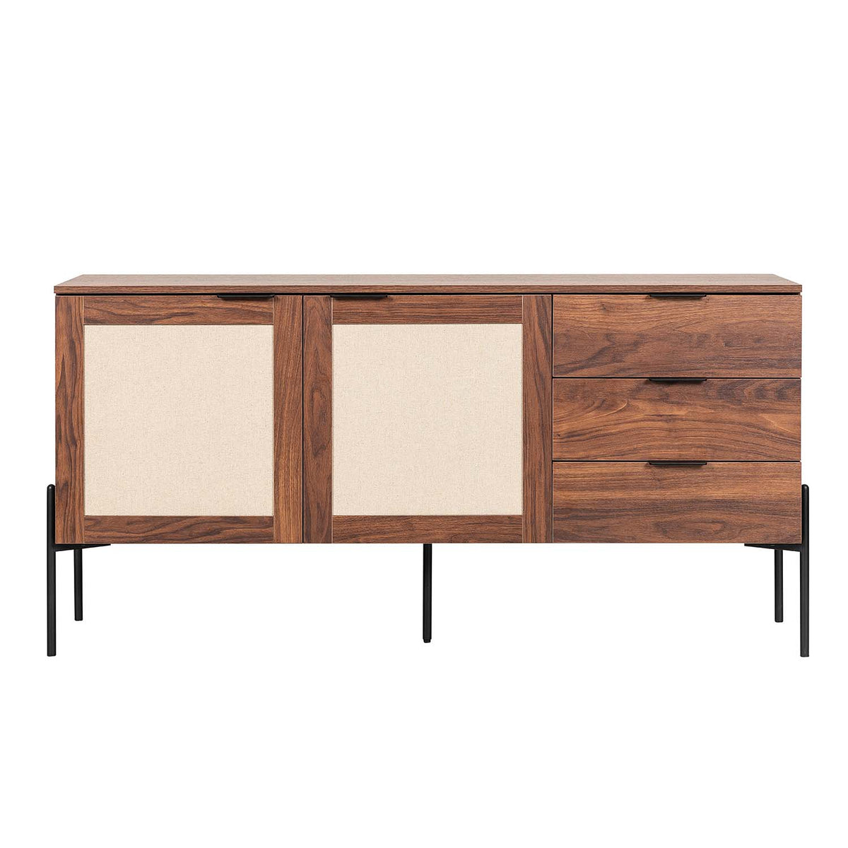 Credenza Imperia 160X40 Negro Nogal