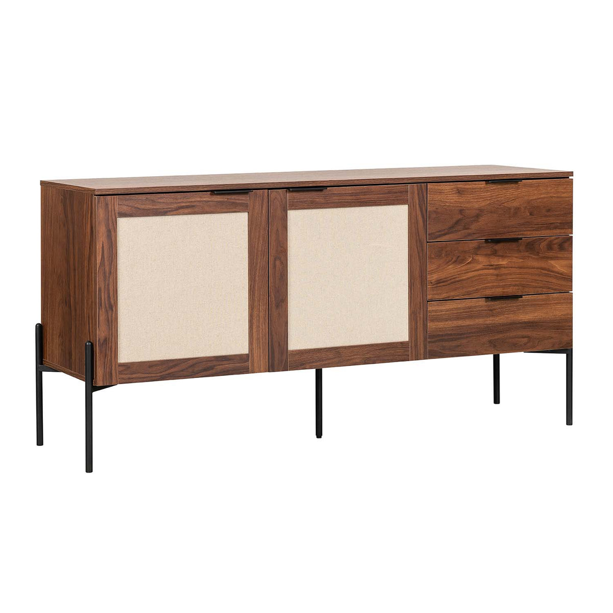 Credenza Imperia 160X40 Negro Nogal