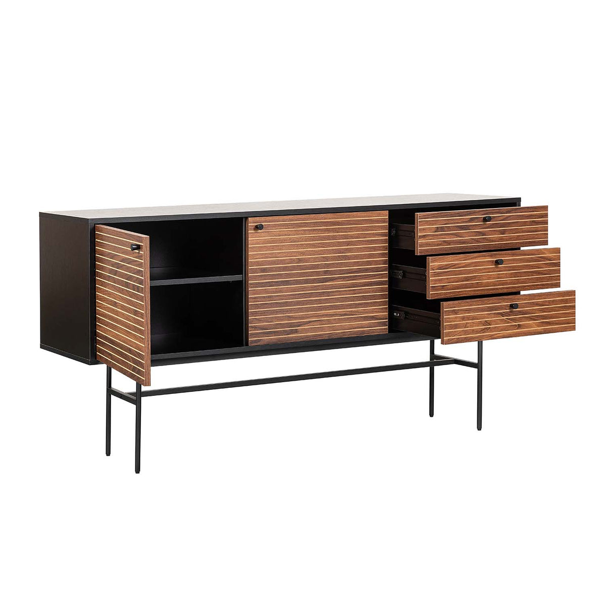 Credenza Piamonte 160X40 Negro
