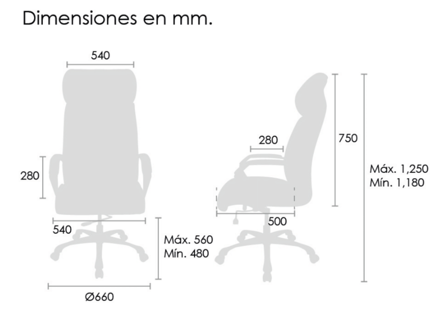 Ciani silla directiva respaldo