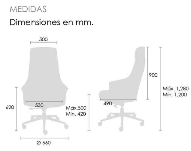 Enai silla directiva respaldo alto