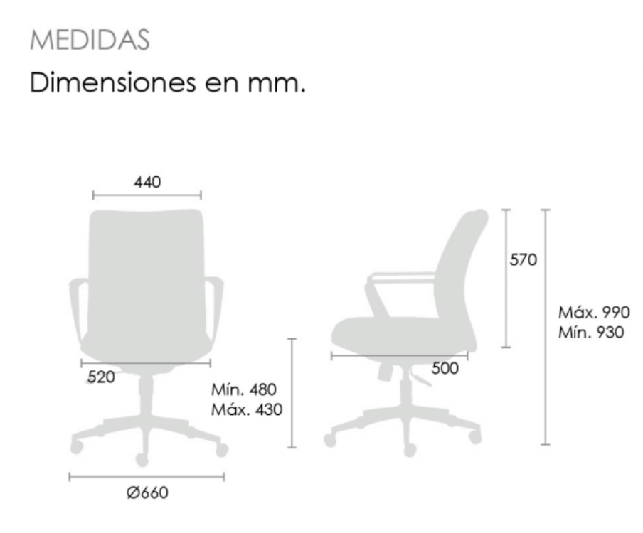 Fenix silla directiva respaldo