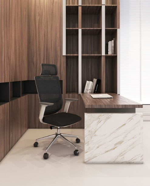 Soho silla ejecutiva con cabecera, estructura