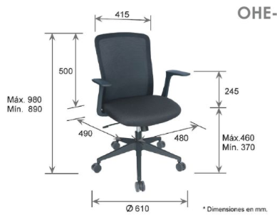 Mouse silla operativa