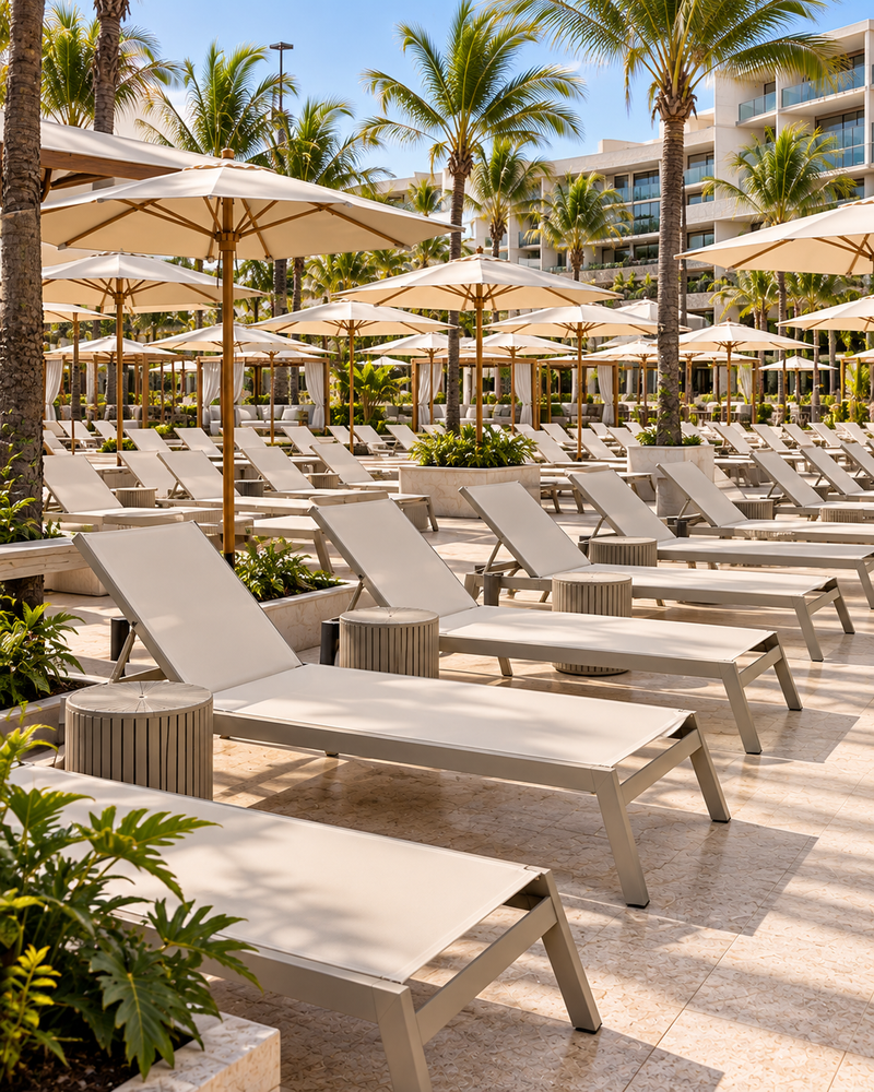 Mobiliario de exterior para hotel