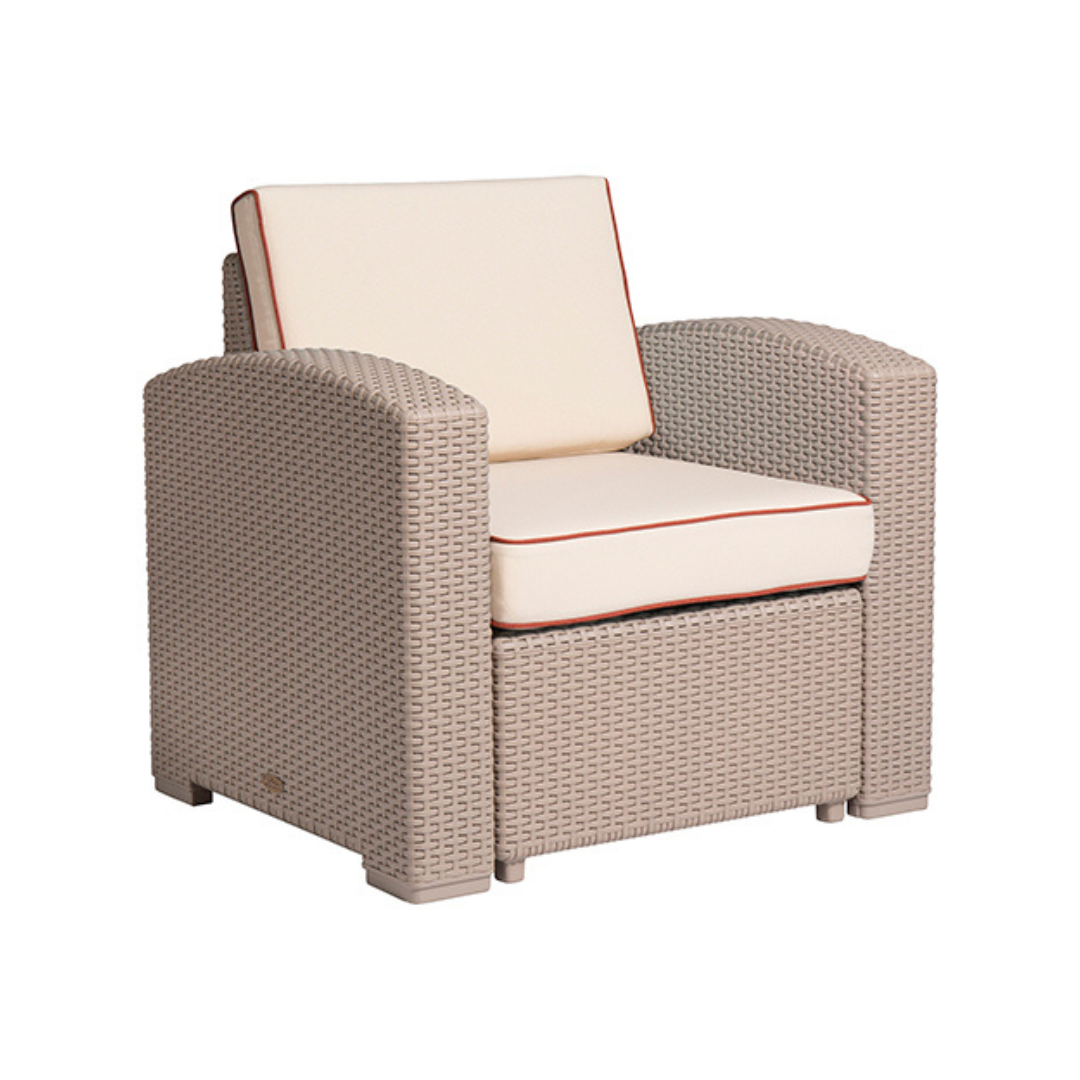 Magnolia sillón individual exterior tipo rattan