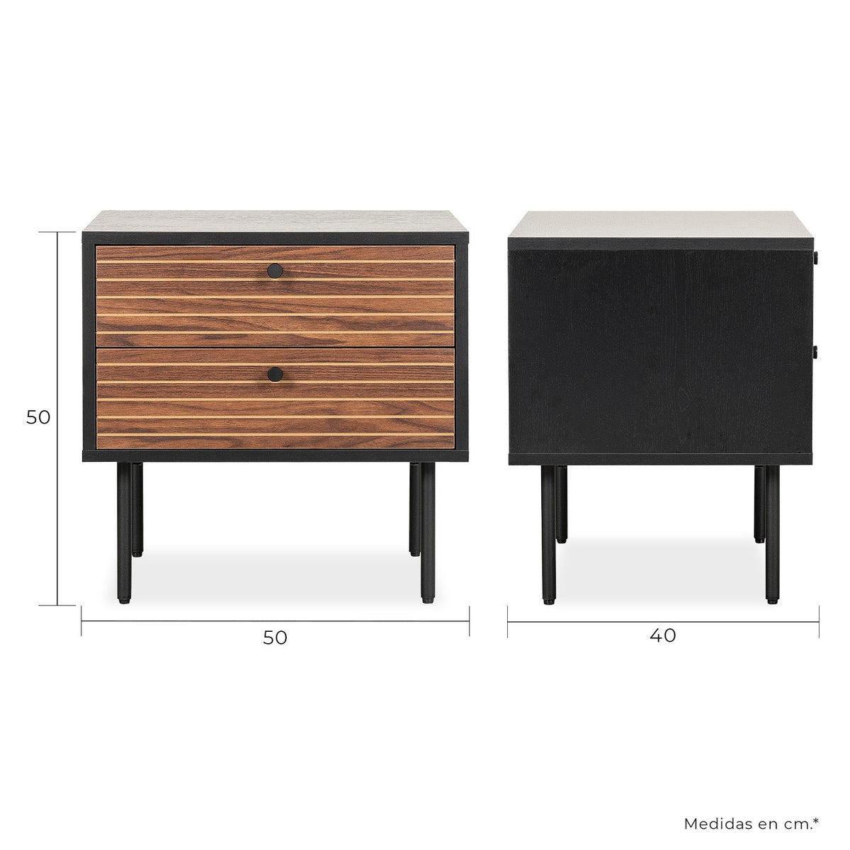 Buro Piamonte 50X40 Negro