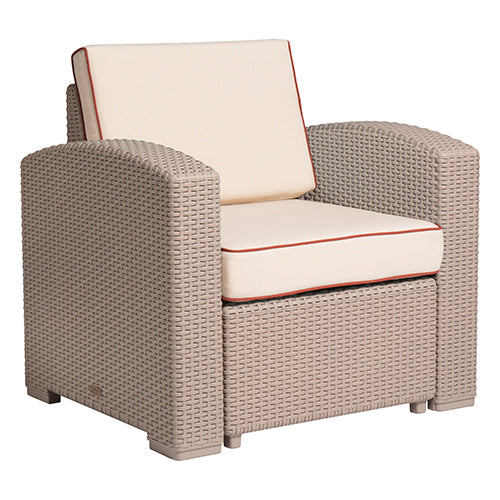 Magnolia sillón individual exterior tipo rattan