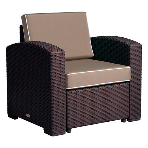 Magnolia sillón individual exterior tipo rattan