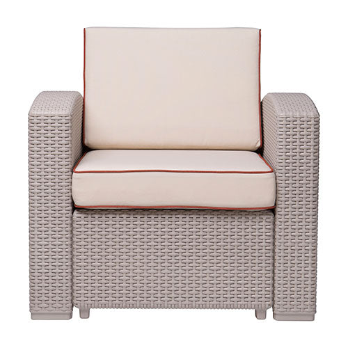 Magnolia sillón individual exterior tipo rattan