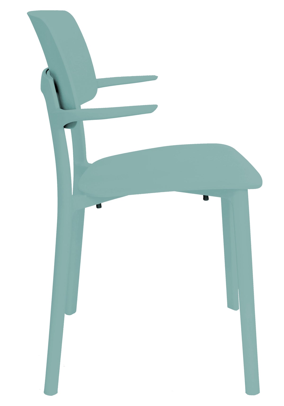 Kin silla visitante polipropileno con brazos