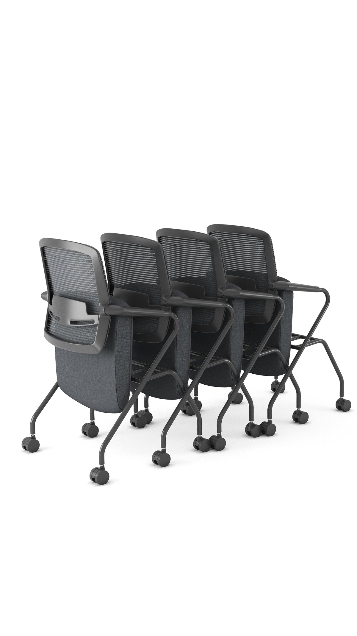Flex silla visitante plegable con ruedas
