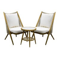 Set lounge Abril con sillas y mesa de centro