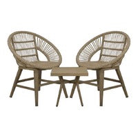 Set lounge Chacala con sillas y mesa de centro