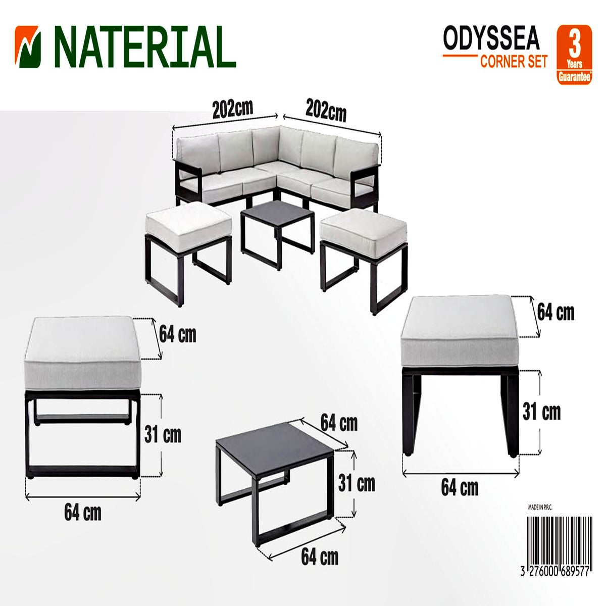 Set sala de jardín Odyssea