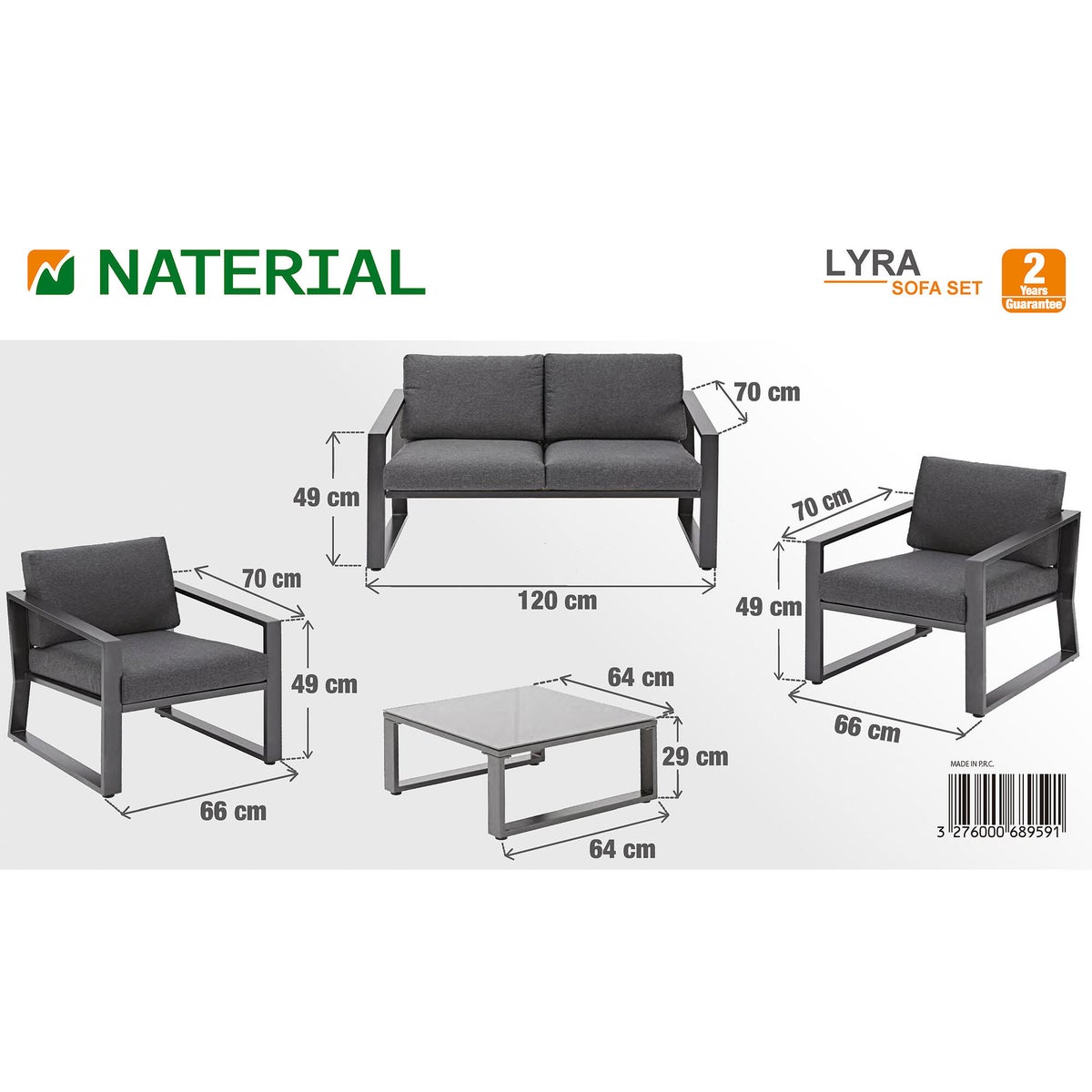 Set sala de jardín Lyra