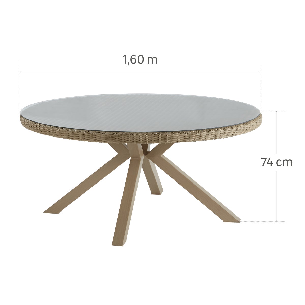 Medena mesa de comedor