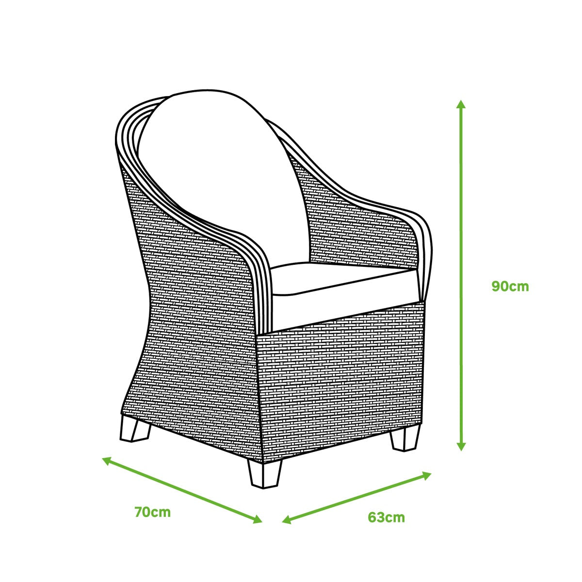 Medena sillón