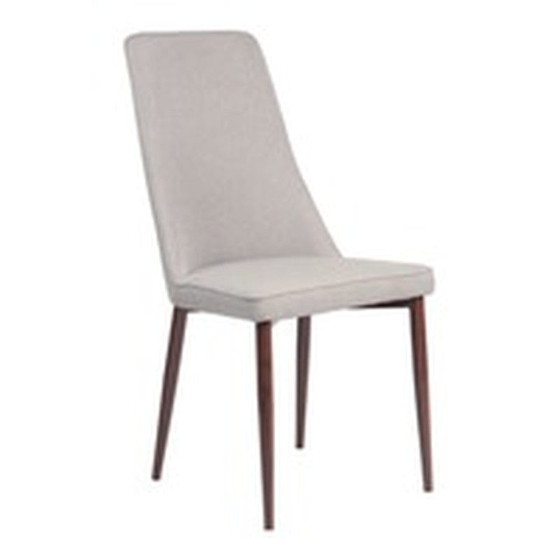 Triunfo Metal-Madera Color Nogal/Gris silla